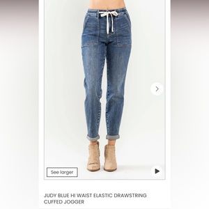 Judy Blue Joggers, medium wash, size 11